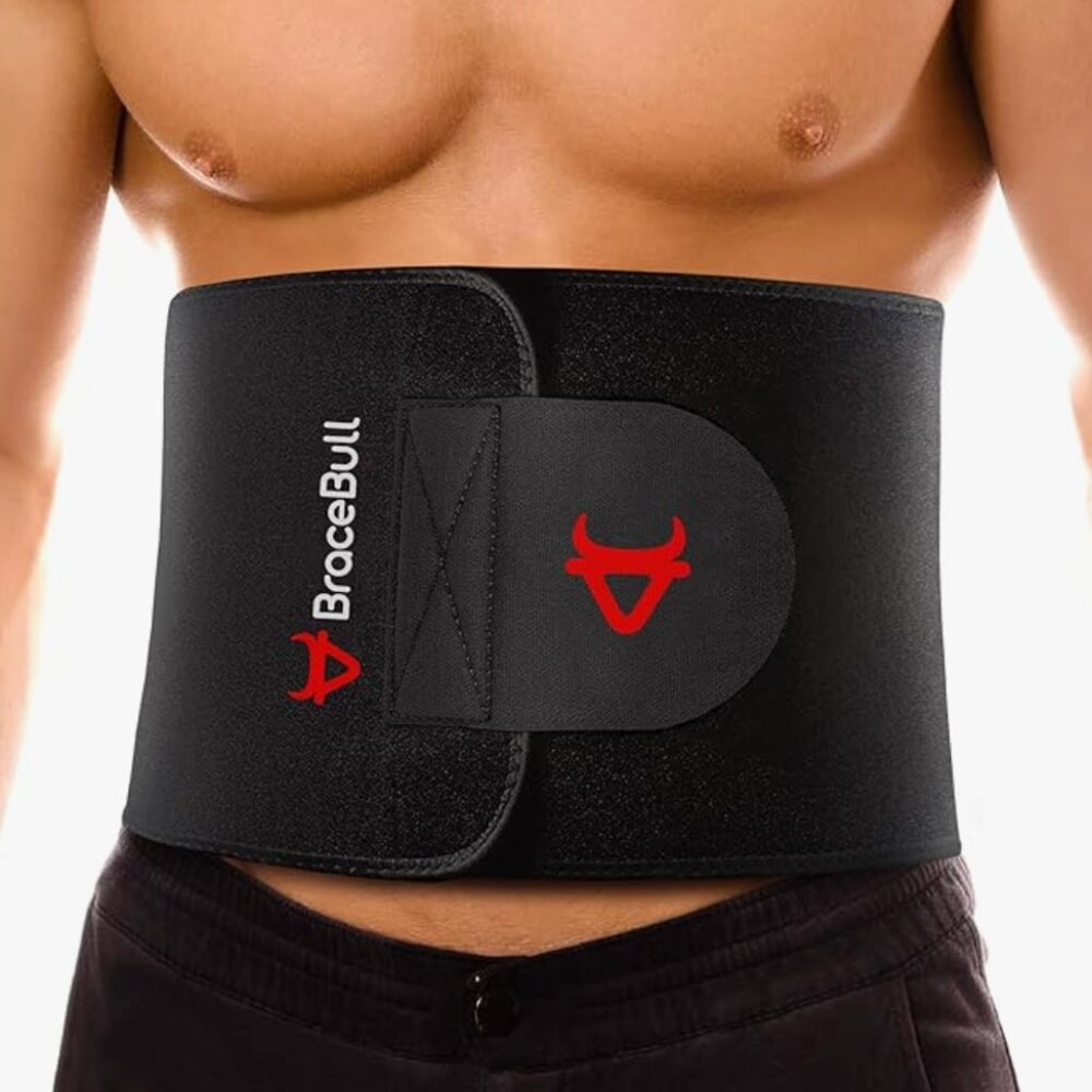 Men Sweat Band Belt & Waist Trainer for Stomach and Lower Belly - Sauna Waist